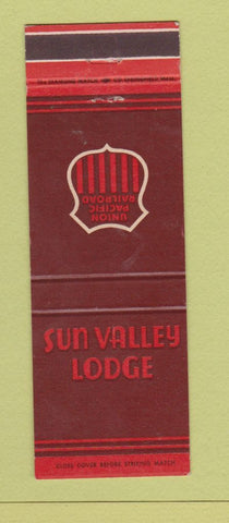 Matchbook Cover - Sun Valley Lodge ID Union Pacific Railroad