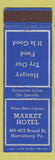Matchbook Cover - Market Hotel Harrisburg PA