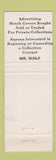 Matchbook Cover - Charles Wolf Match Collector Philadelphia PA pinup #1
