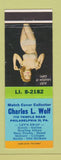 Matchbook Cover - Charles Wolf Match Collector Philadelphia PA pinup #2