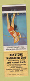 Matchbook Cover - Keystone Match Club RMS London ON 1965 pinup