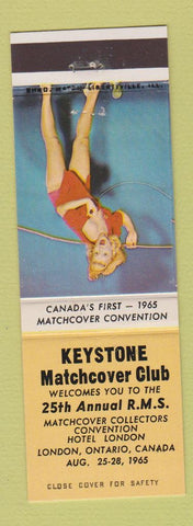 Matchbook Cover - Keystone Match Club RMS London ON 1965 pinup