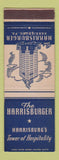 Matchbook Cover - Harrisburger Hotel Harrisburg PA