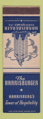 Matchbook Cover - Harrisburger Hotel Harrisburg PA