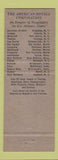Matchbook Cover - Harrisburger Hotel Harrisburg PA