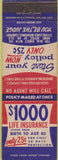 Matchbook Cover - Life Insurance $1000