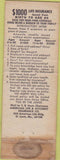 Matchbook Cover - Life Insurance $1000