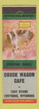 Matchbook Cover - Chuck Wagon Cafe Cheyenne WY Chihuahua