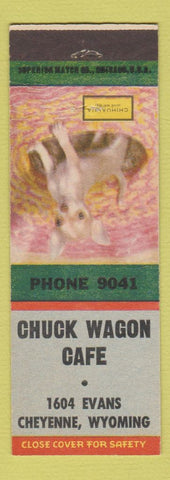 Matchbook Cover - Chuck Wagon Cafe Cheyenne WY Chihuahua