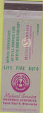 Matchbook Cover - Mutual Service Insurance Saint Paul MN