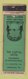 Matchbook Cover - Capital Hotel Johnstown PA WORN
