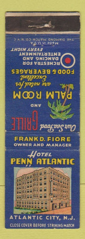 Matchbook Cover - Hotel Penn Atlantic Atlantic City NJ WEAR