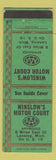 Matchbook Cover - Winslow's Motor Court Lansing MI