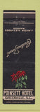 Matchbook Cover - Poinsett Hotel Greenville SC