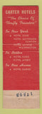 Matchbook Cover - Hotel Garde New Haven CT WEAR