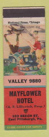Matchbook Cover - Mayflower Hotel East Pittsburgh PA