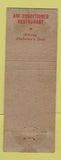 Matchbook Cover - Houston Hotel Dothan AL