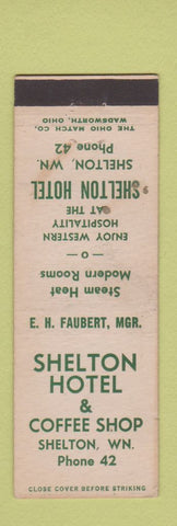 Matchbook Cover - Shelton Hotel Shelton WA