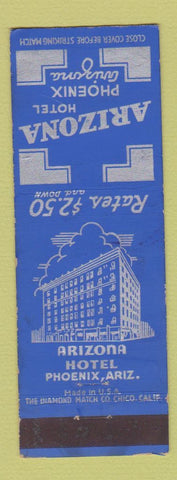 Matchbook Cover - Arizona Hotel Phoenix AZ