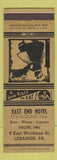 Matchbook Cover - East End Hotel Lebanon PA ADVANCE