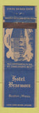 Matchbook Cover - Hotel Braemore Boston MA