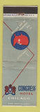 Matchbook Cover - Congress Hotel Chicago IL