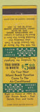 Matchbook Cover - Carousel Resort Motel Miami Beach FL