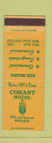 Matchbook Cover - Conant Hotel Omaha NE