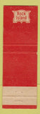 Matchbook Cover - Rock Island Railroad