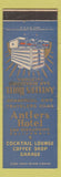 Matchbook Cover - Antlers Hotel San Bernardino CA