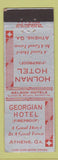 Matchbook Cover - Holman Hotel Georgian Hotel Athens GA WEAR