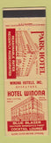 Matchbook Cover - Park Hotel Winona MN
