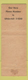 Matchbook Cover - Jacktown Hotel Irwin PA