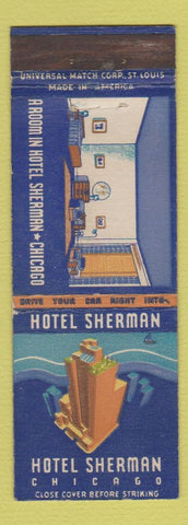 Matchbook Cover - Hotel Sherman Chicago IL