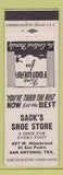 Matchbook Cover - Sack's Shoe Store San Antonio TX