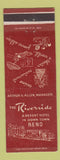 Matchbook Cover - Riverside Hotel Reno NV