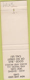 Matchbook Cover - Mason Motor Co Houston TX