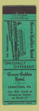 Matchbook Cover - Green Gables Hotel Lewistown PA