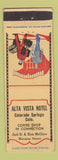 Matchbook Cover - Alta Vista Hotel Colorado Springs bellhop