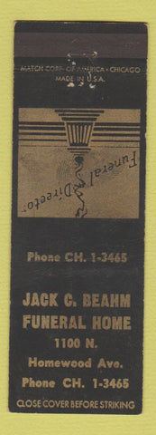 Matchbook Cover - Jack Beahm Funeral Home