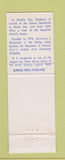 Matchbook Cover - Hackney's Lobster restaurant Atlantic City NJ