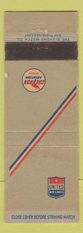 Matchbook Cover - Chevron oil gas United Airlines WEAR