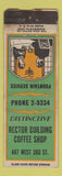 Matchbook Cover - Rector Building Coffee Shop WORN