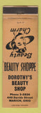 Matchbook Cover - Dorothy's Beauty Shop Marion OH WORN girlie