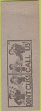 Matchbook Cover - JJ Lown Roofing Juneau AK yellow
