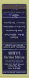 Matchbook Cover - Smith's Service Atlantic oil gas Juniata PA WEAR