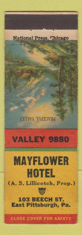 Matchbook Cover - Mayflower Hotel East Pittsburgh PA