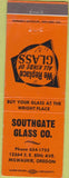 Matchbook Cover - Southgate Glass Co Milwaukie OR