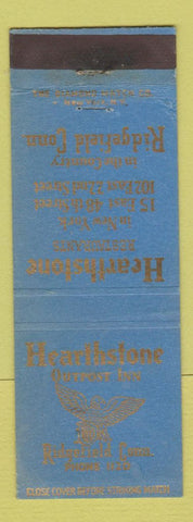 Matchbook Cover - Hearthstone Outpost Inn Ridgefield CT