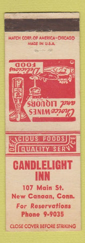 Matchbook Cover - Candlelight Inn New Canaan CT